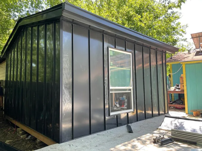 Black standing seam metal wall panels for Metal Roof Installation in Ballenger Creek