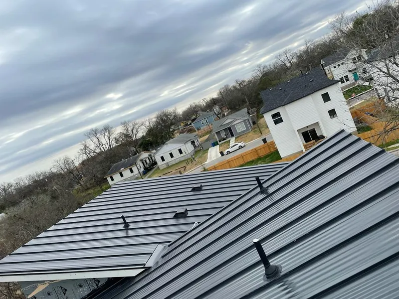 Standing seam metal roof panels with vents for Skylight Repair in Ballenger Creek
